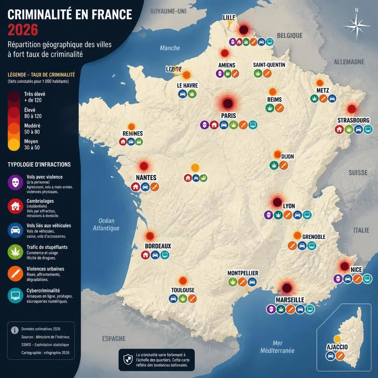 découvrez quelles sont les villes les plus dangereuses de france selon les statistiques officielles, et analysez les facteurs qui influencent la sécurité dans ces zones.