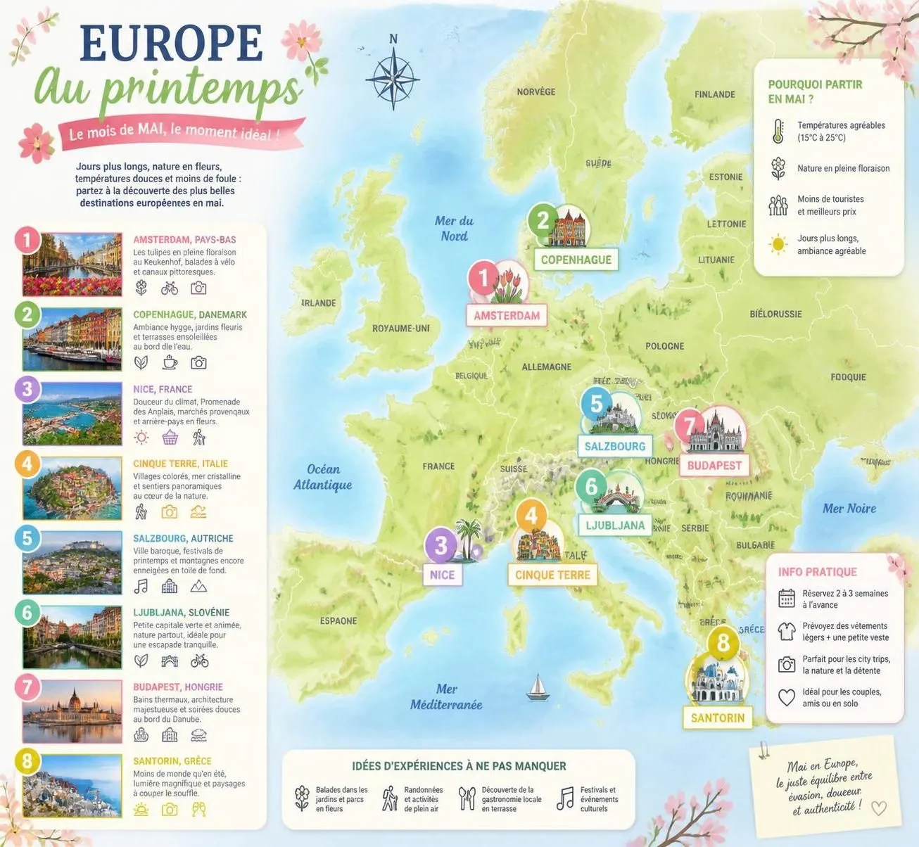 découvrez 12 destinations idéales pour partir en mai et profiter pleinement du printemps, entre nature fleurie, climat doux et activités ensoleillées.