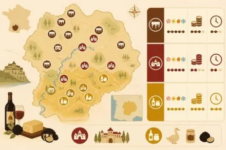 découvrez le périgord noir, une région riche en histoire avec ses grottes préhistoriques, ses bastides médiévales et une gastronomie savoureuse du sud-ouest de la france.