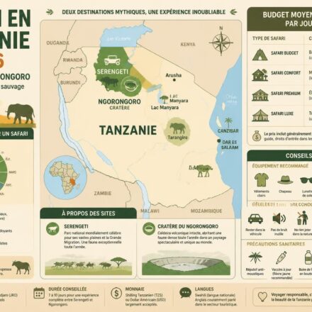 découvrez un safari inoubliable en tanzanie en 2026 : explorez le serengeti, le cratère de ngorongoro et bénéficiez de conseils pratiques pour préparer votre aventure.