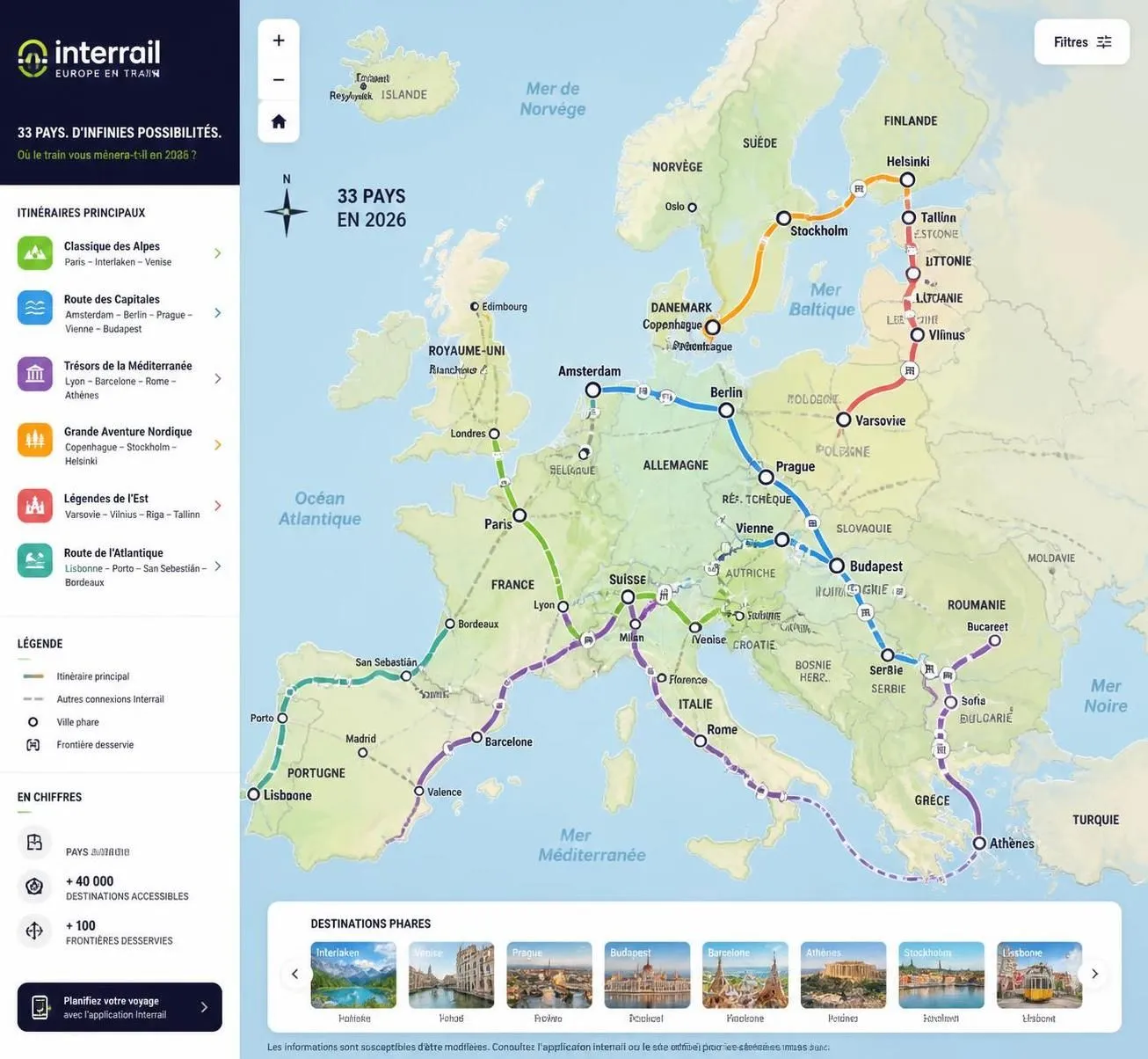 découvrez comment voyager en train à travers l'europe en 2026 avec le pass interrail, nos conseils pour les réservations et des astuces pratiques pour un voyage réussi.