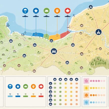 découvrez la carte détaillée de la normandie avec ses côtes historiques, les sites du débarquement du d-day, et les principales villes étapes à visiter dans la région.