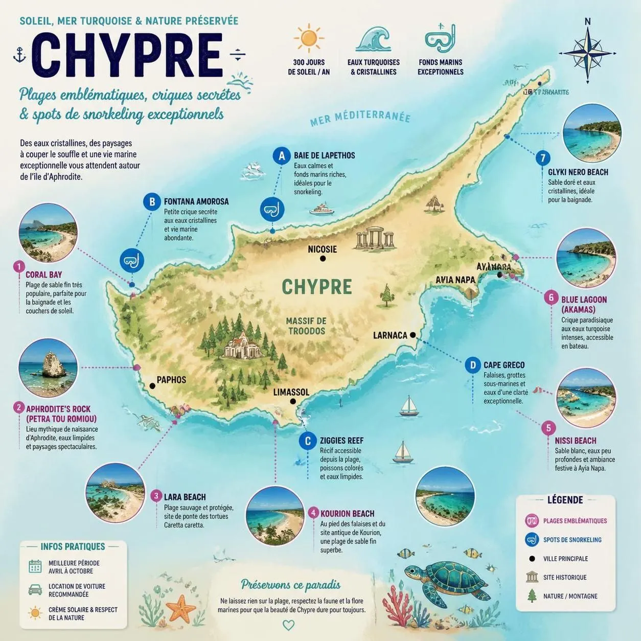 découvrez chypre, une île méditerranéenne aux plages paradisiaques, au massif du troodos spectaculaire et aux sites incontournables alliant histoire, culture et nature.