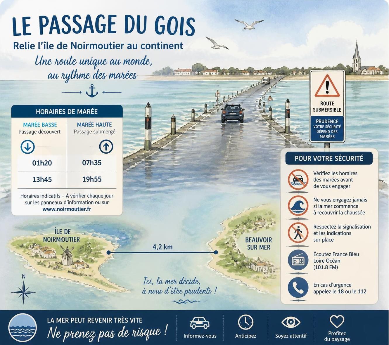 découvrez noirmoutier-en-l'île, avec le célèbre passage du gois, ses marais salants authentiques et le charme unique de la vendée pour une escapade inoubliable.