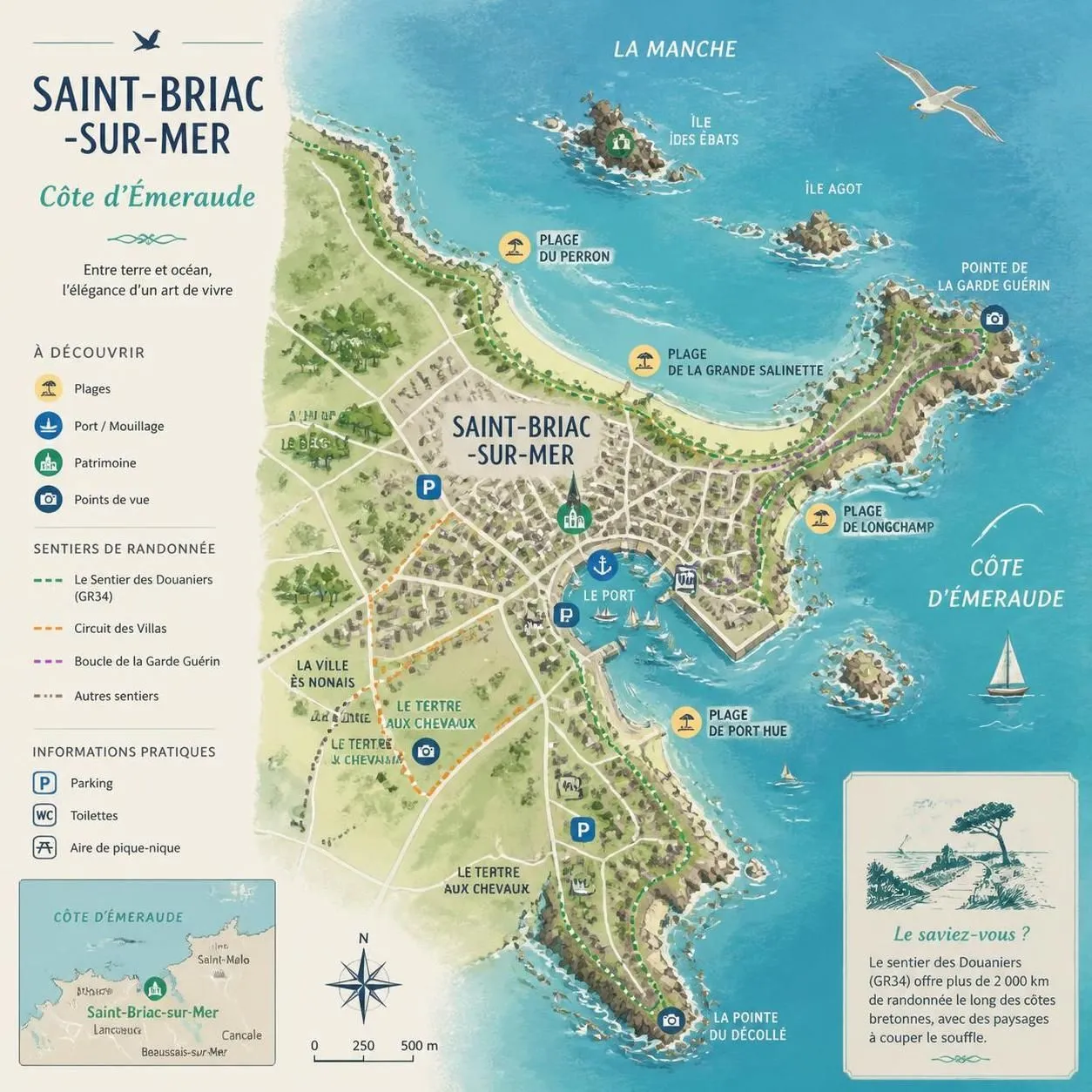 découvrez saint-briac-sur-mer, la charmante station balnéaire bretonne prisée des connaisseurs pour ses plages idylliques, son patrimoine authentique et son ambiance conviviale.