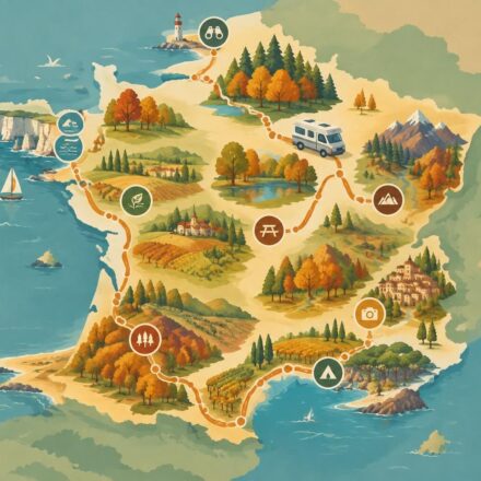 partez en camping-car cet automne sur les plus belles routes de france et profitez d’une itinérance ressourçante entre paysages colorés, nature et liberté.