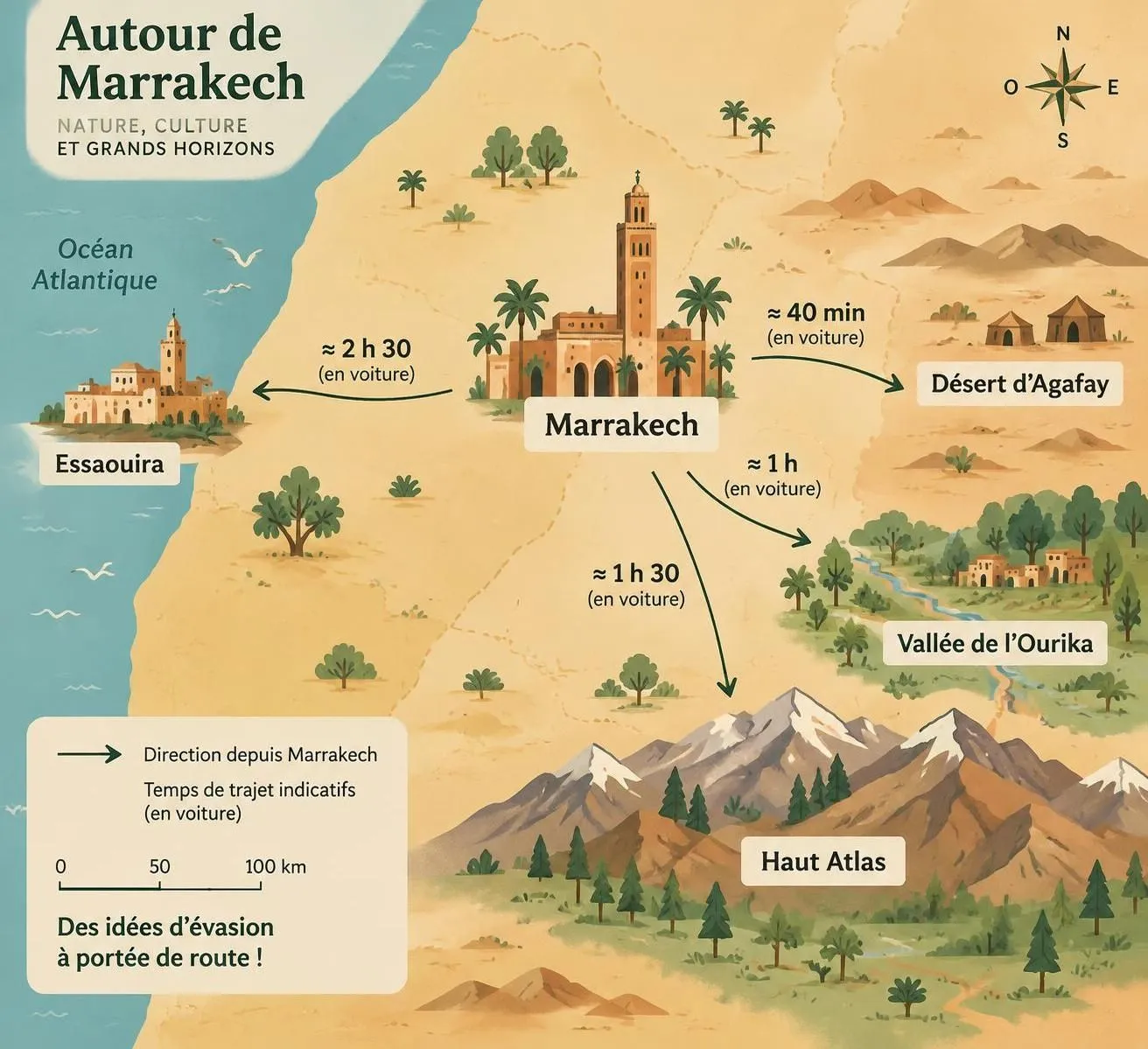 découvrez marrakech en octobre : douceur du climat, médina animée, jardins et excursions dans l’atlas pour une escapade idéale avant l’hiver.
